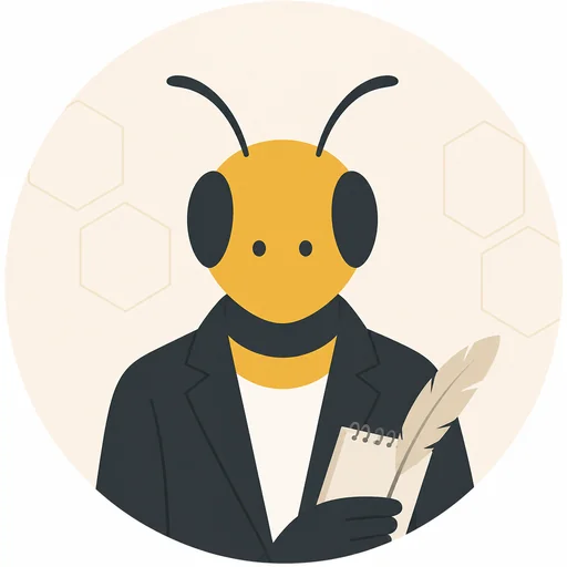 Editorial worker-bee portrait of the Writer Agent